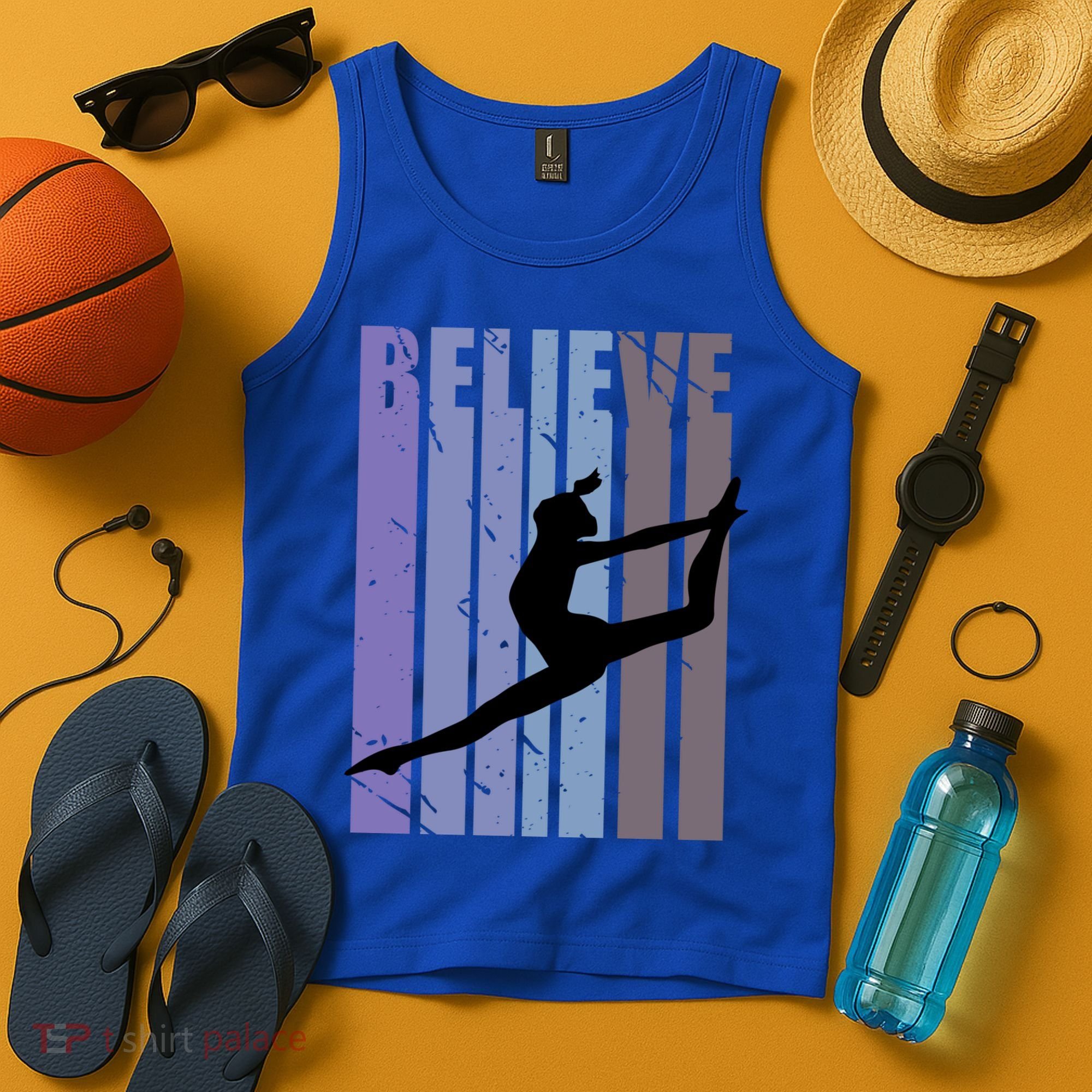 Retro Gymnast Dancing Dancer Gymnastics Girls Gift Tank Top