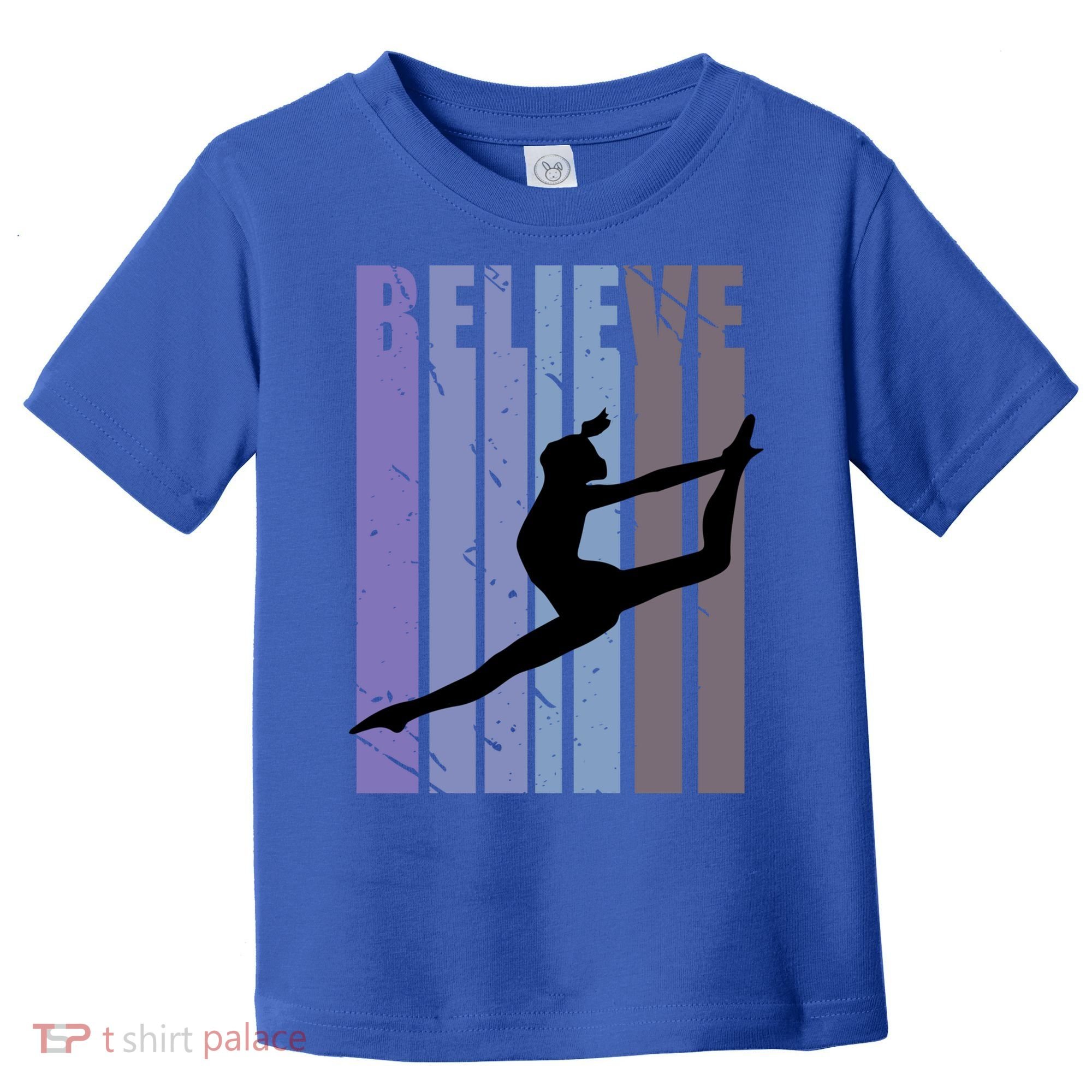 Retro Gymnast Dancing Dancer Gymnastics Girls Gift Toddler T-Shirt