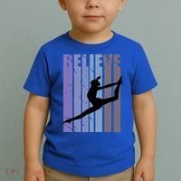 Retro Gymnast Dancing Dancer Gymnastics Girls Gift Toddler T-Shirt thumb 2