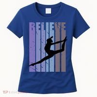 Retro Gymnast Dancing Dancer Gymnastics Girls Gift Women's T-Shirt thumb 0