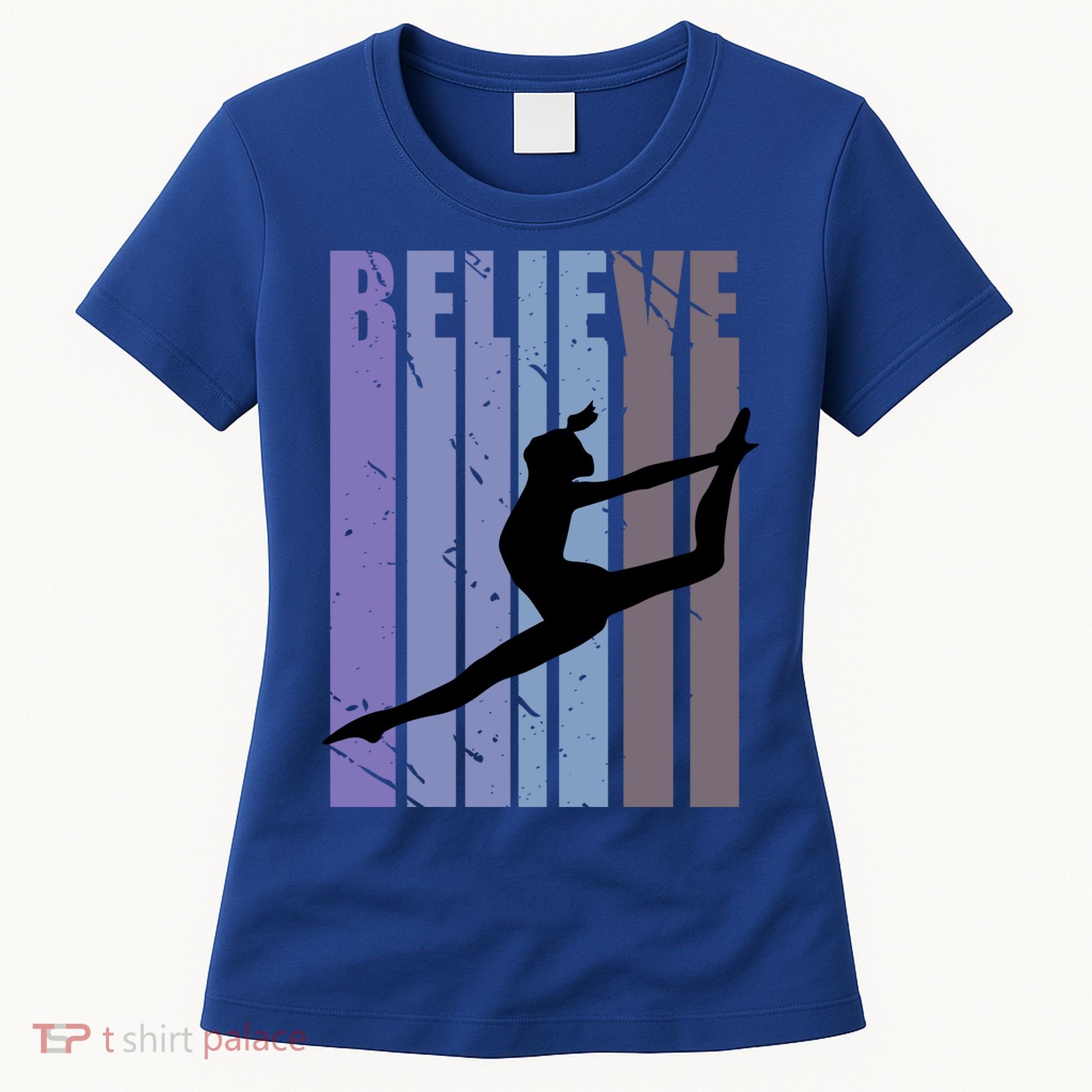 Retro Gymnast Dancing Dancer Gymnastics Girls Gift Women's T-Shirt