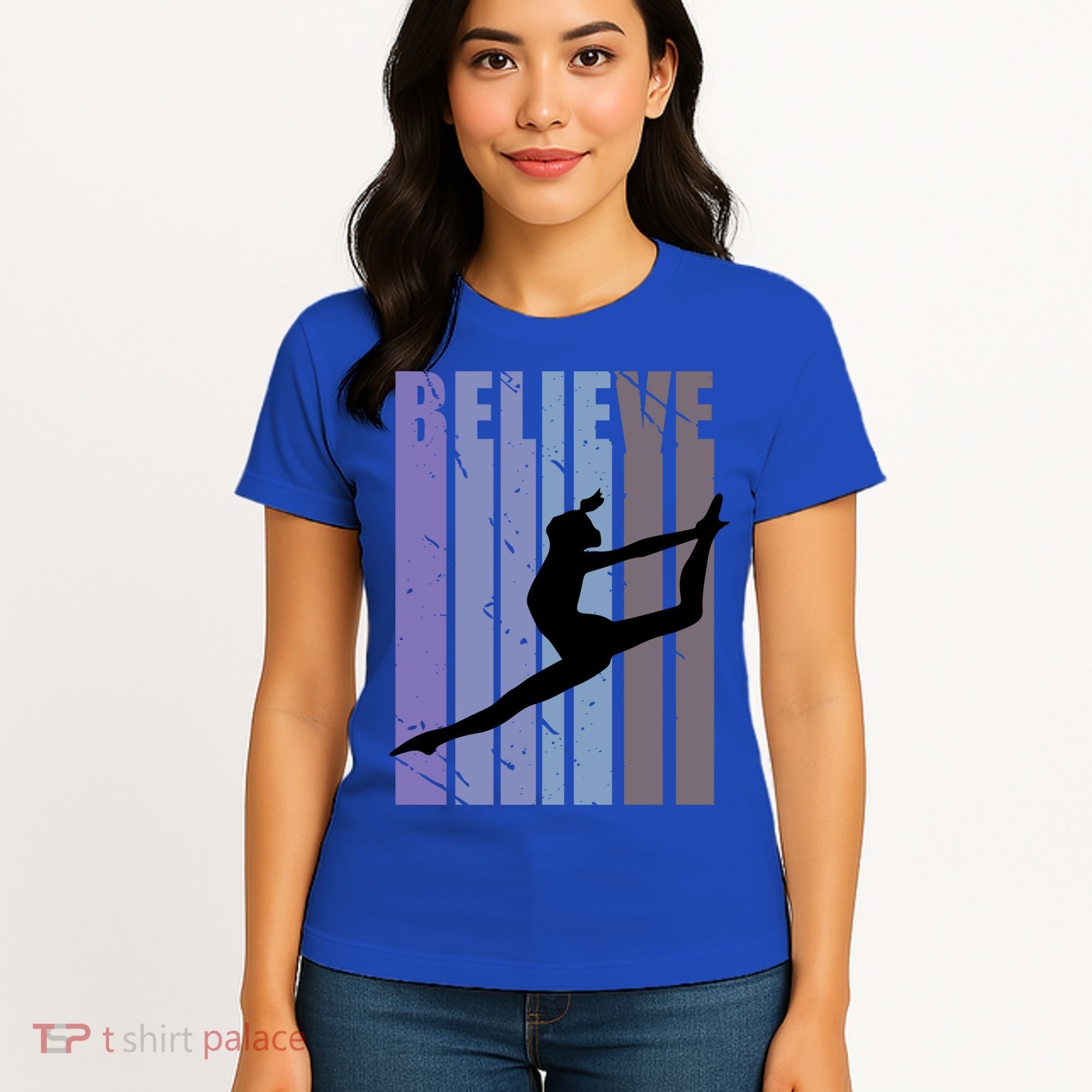 Retro Gymnast Dancing Dancer Gymnastics Girls Gift Women's T-Shirt