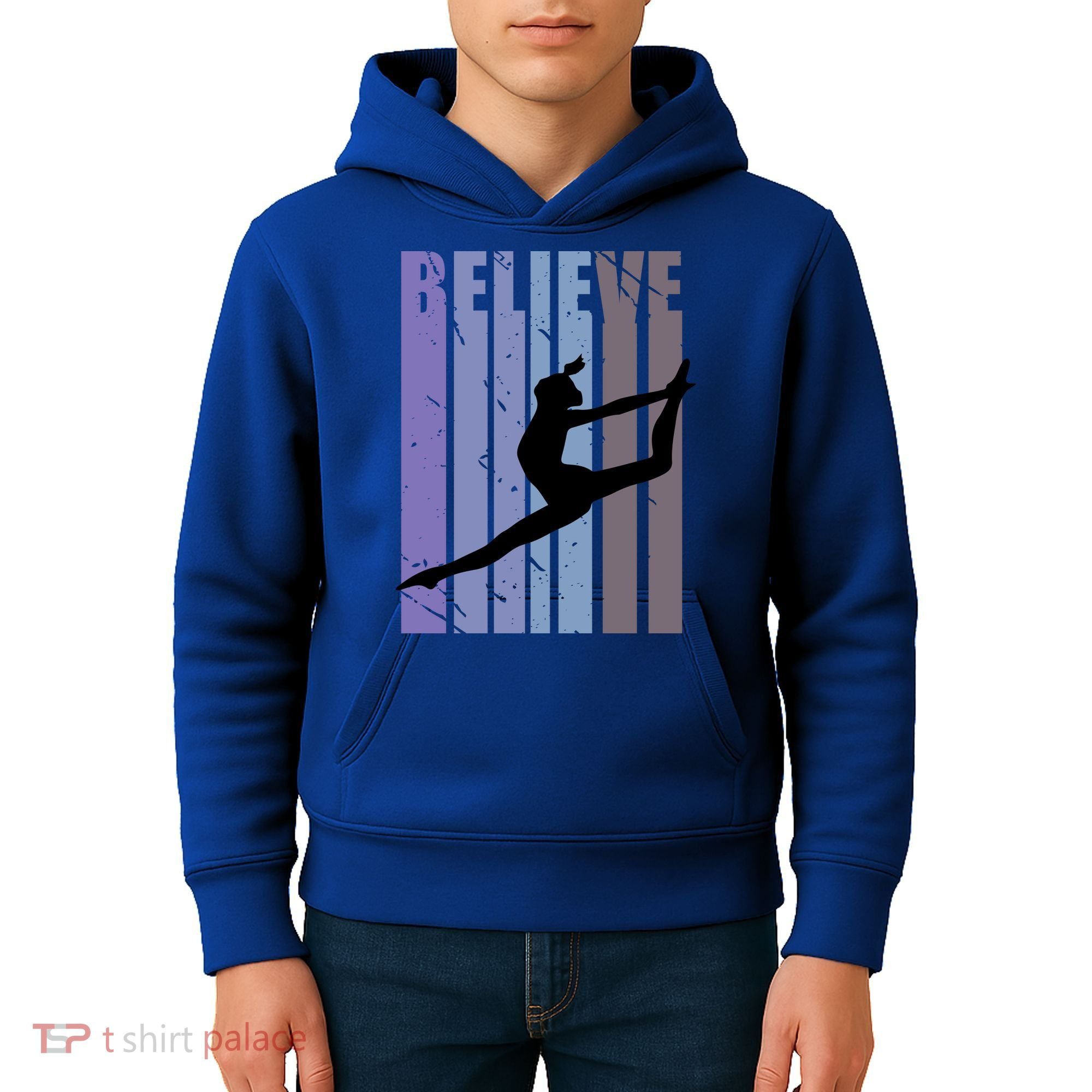Retro Gymnast Dancing Dancer Gymnastics Girls Gift Kids Hoodie