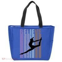 Retro Gymnast Dancing Dancer Gymnastics Girls Gift Tote Bag thumb 0
