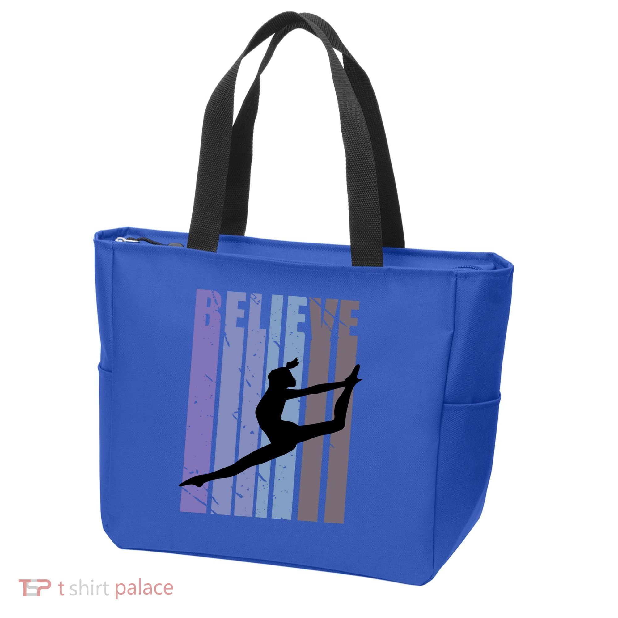 Retro Gymnast Dancing Dancer Gymnastics Girls Gift Tote Bag