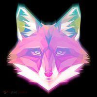 Retro Glowing Digital Polygon Fox Bucket Hat thumb 4