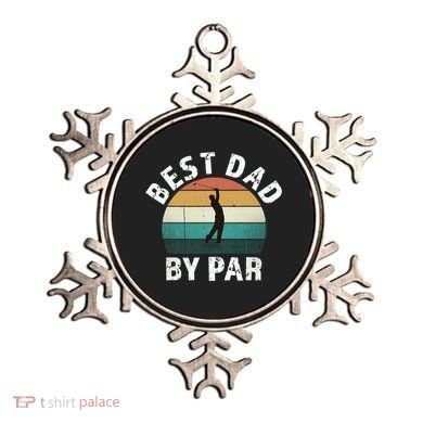 Retro Golfer Dad Fun Vintage Sunset Father Playing Golf Pun Ornament