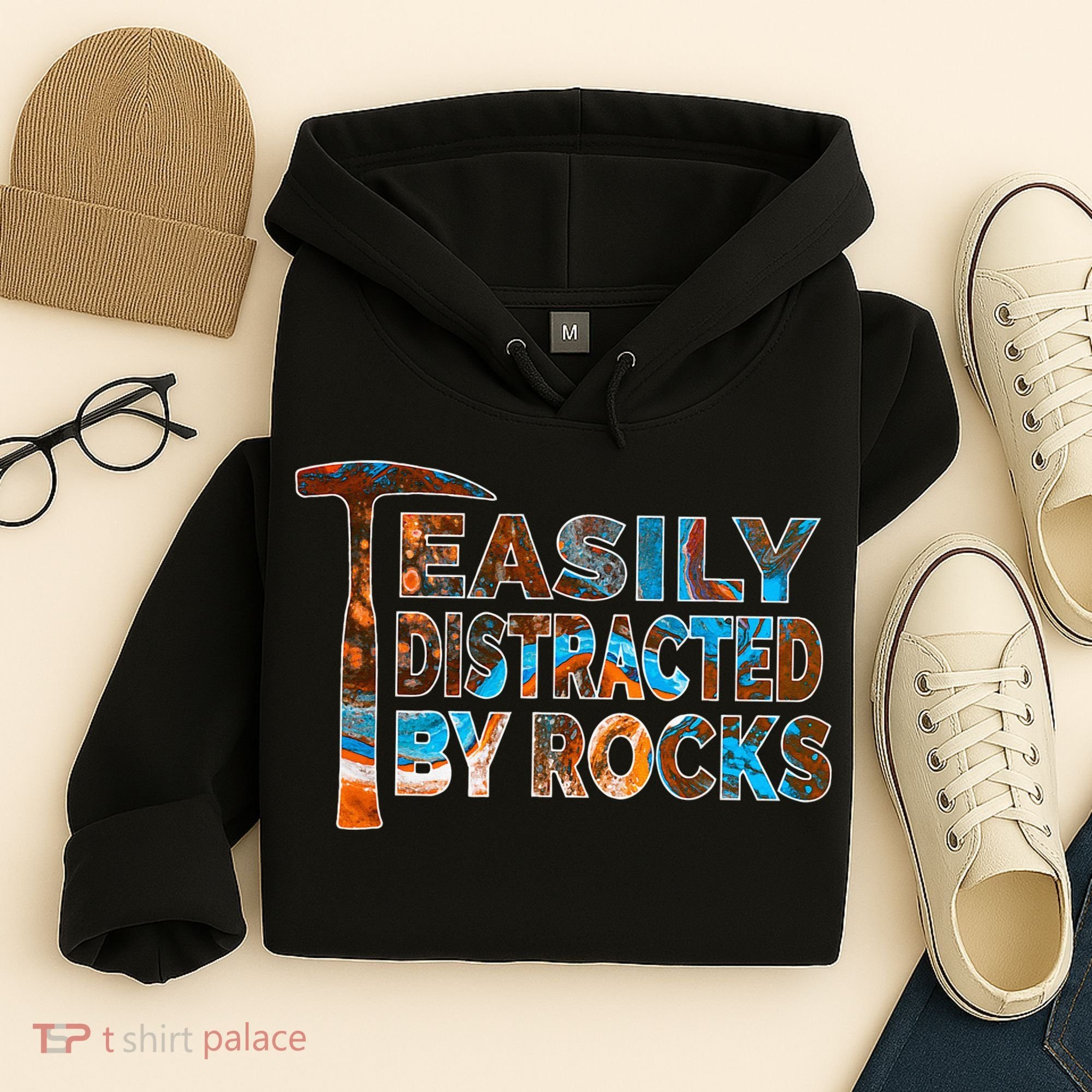 Rock Geology Easily Distracted By Rocks Rockhound Hoodie