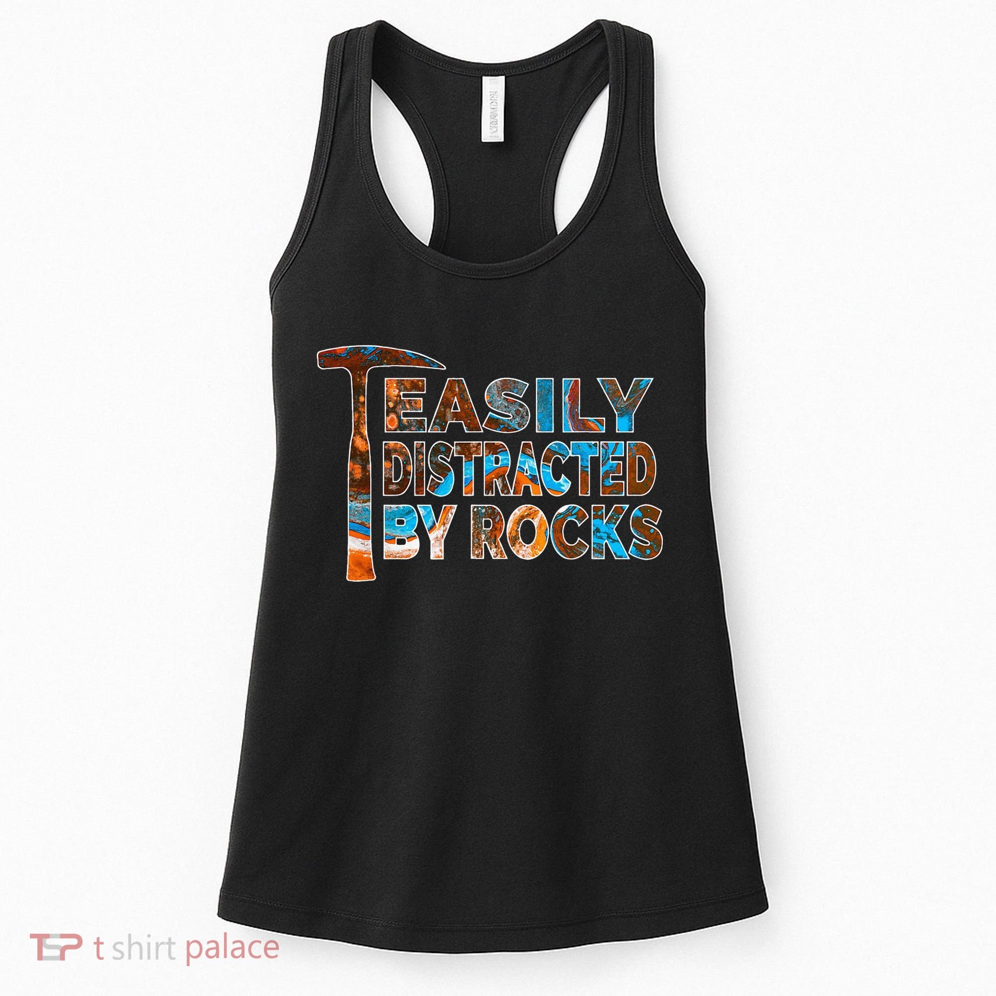 Rock Geology Easily Distracted By Rocks Rockhound Women's Tank Top