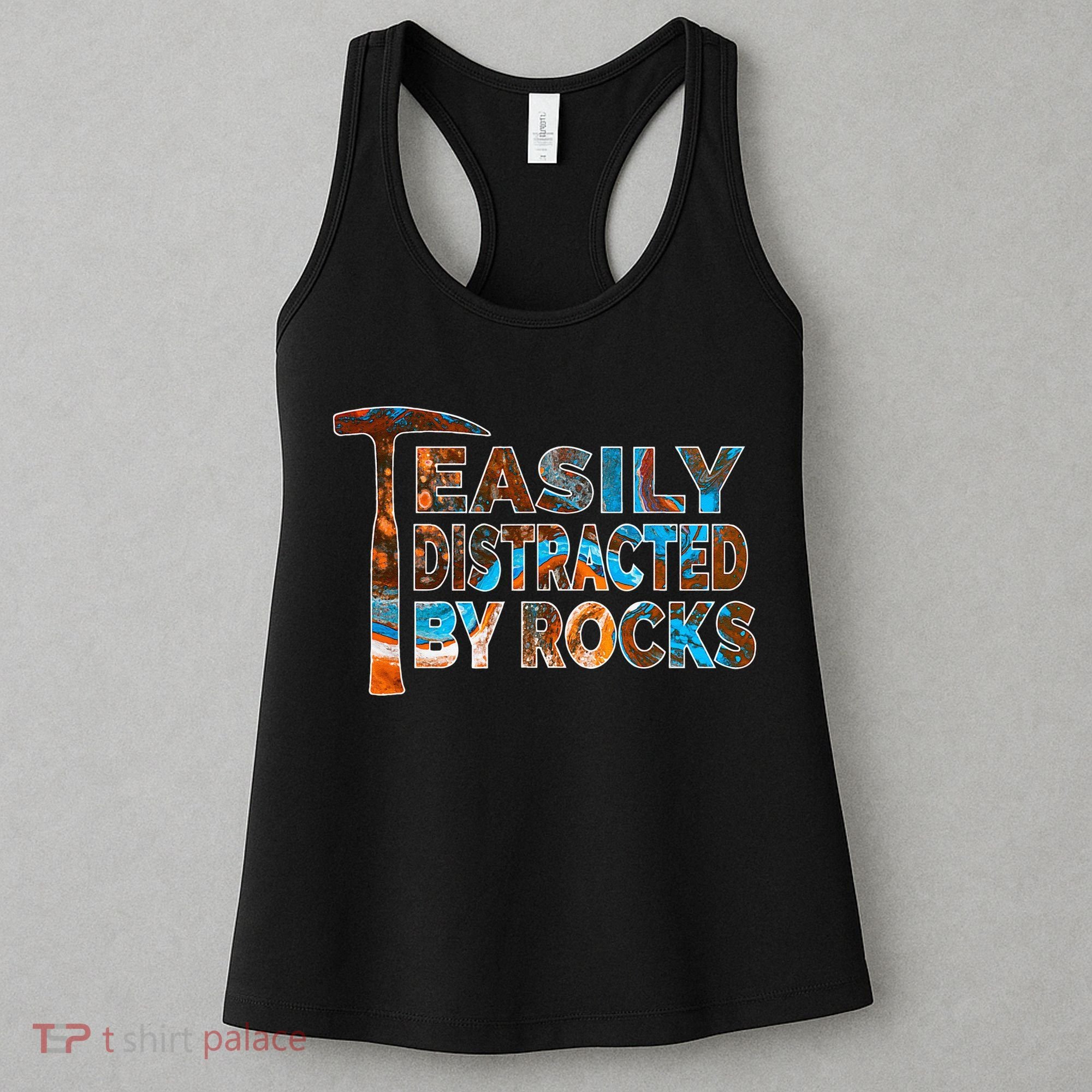 Rock Geology Easily Distracted By Rocks Rockhound Women's Tank Top