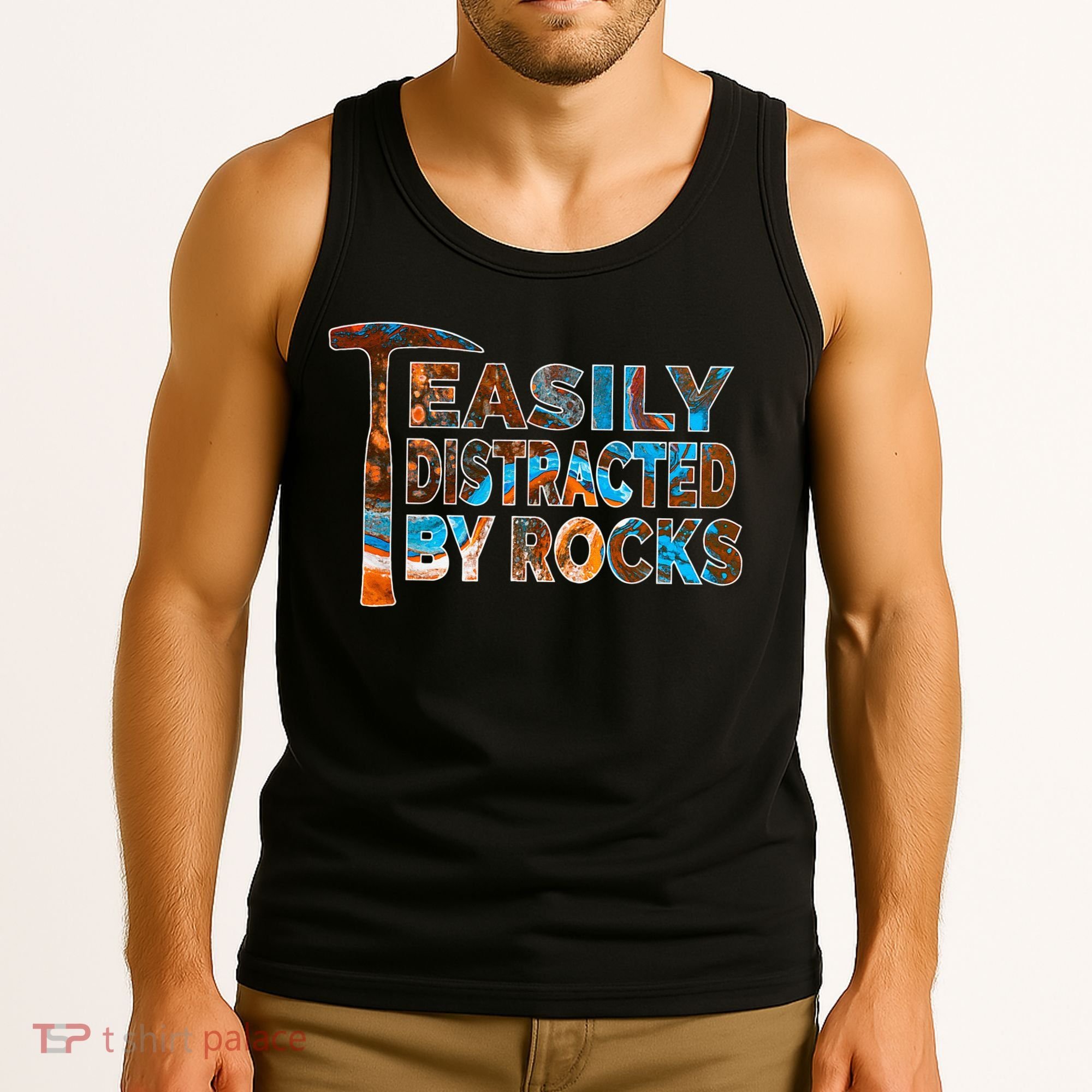 Rock Geology Easily Distracted By Rocks Rockhound Tank Top