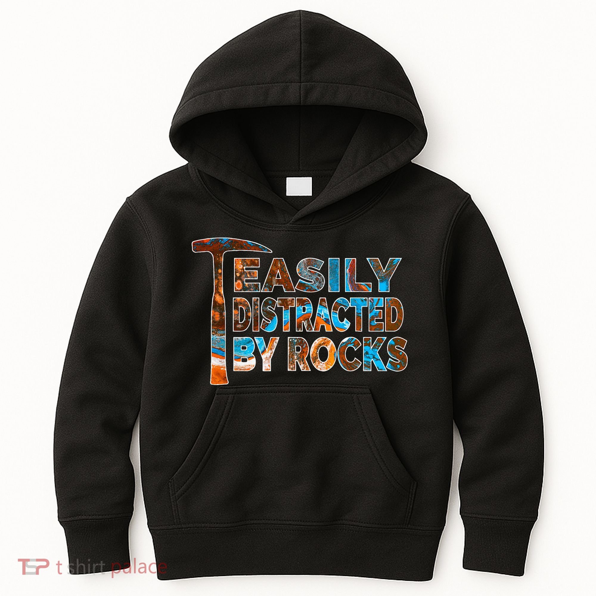 Rock Geology Easily Distracted By Rocks Rockhound Kids Hoodie