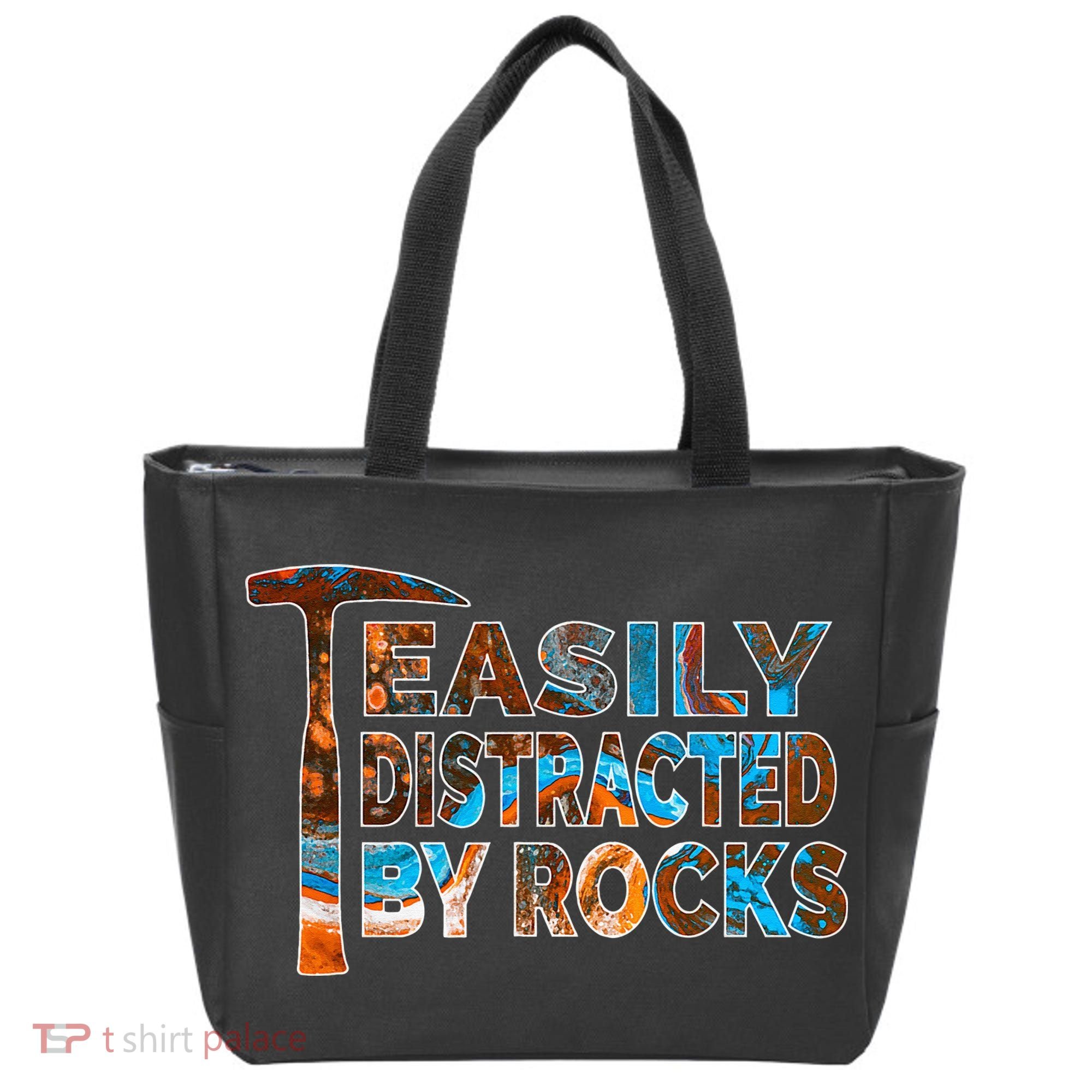 Rock Geology Easily Distracted By Rocks Rockhound Tote Bag