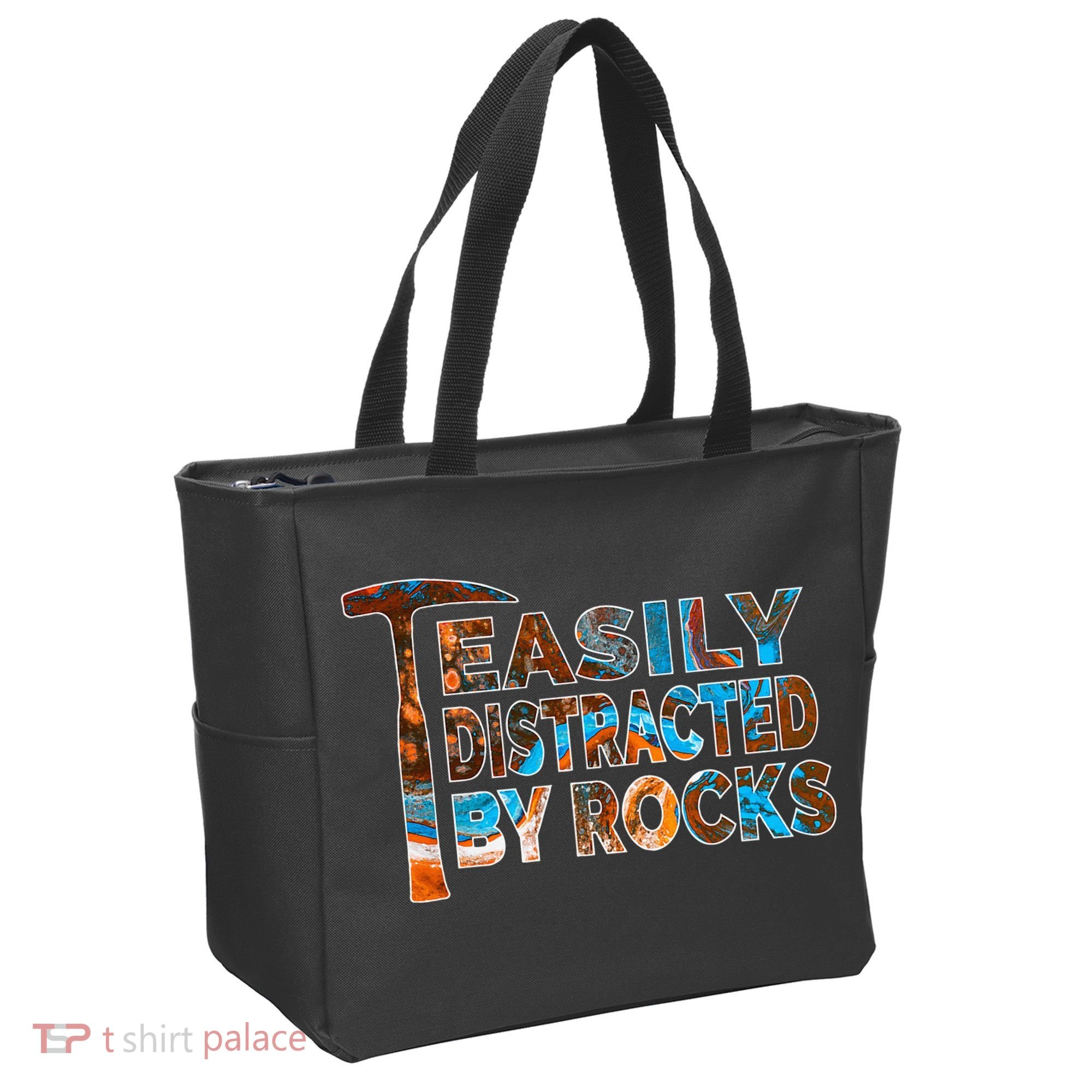 Rock Geology Easily Distracted By Rocks Rockhound Tote Bag