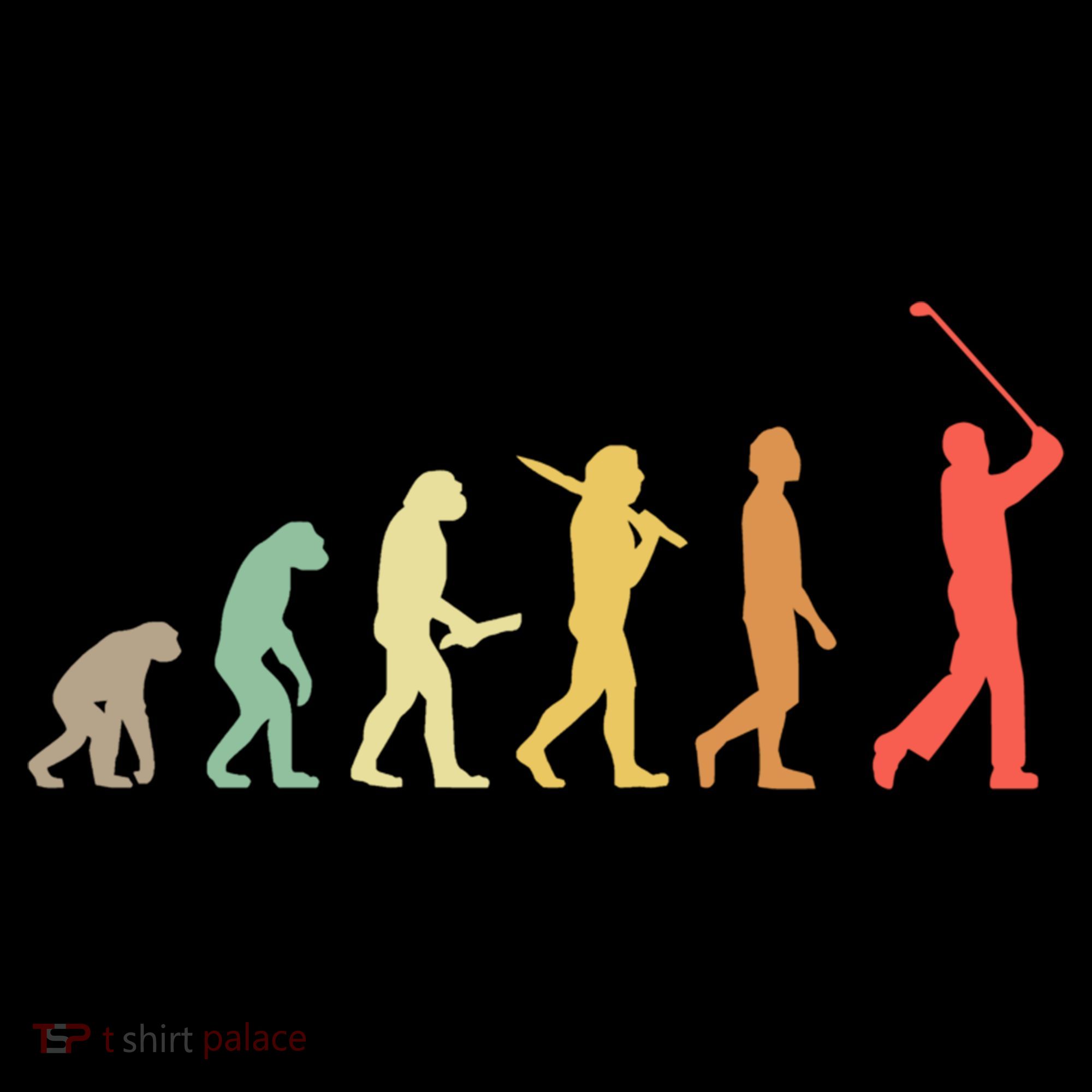 Retro Golf Evolution Gift For Golfers And Golf Players Gift Doggie Tank