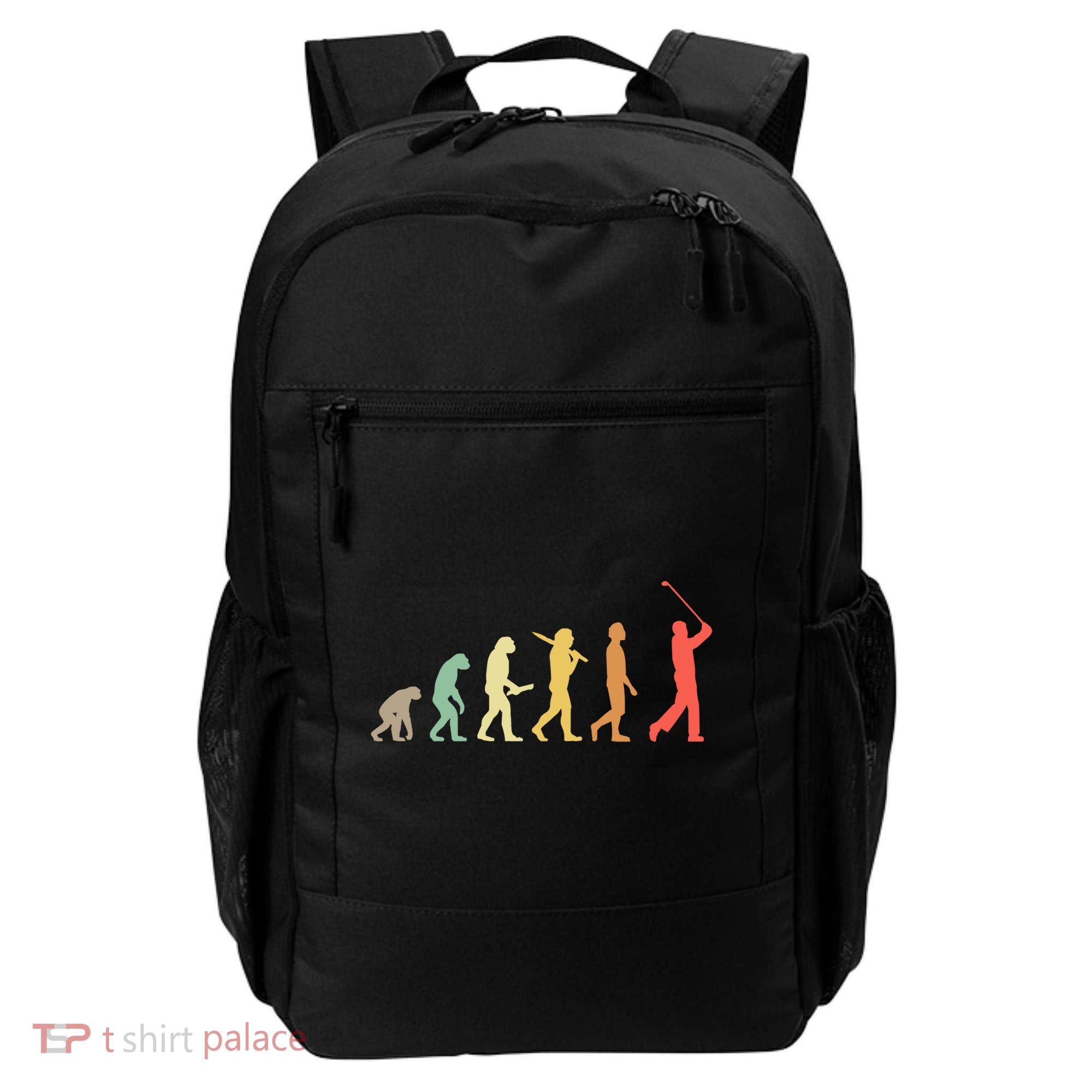 Retro Golf Evolution Gift For Golfers And Golf Players Gift Backpack