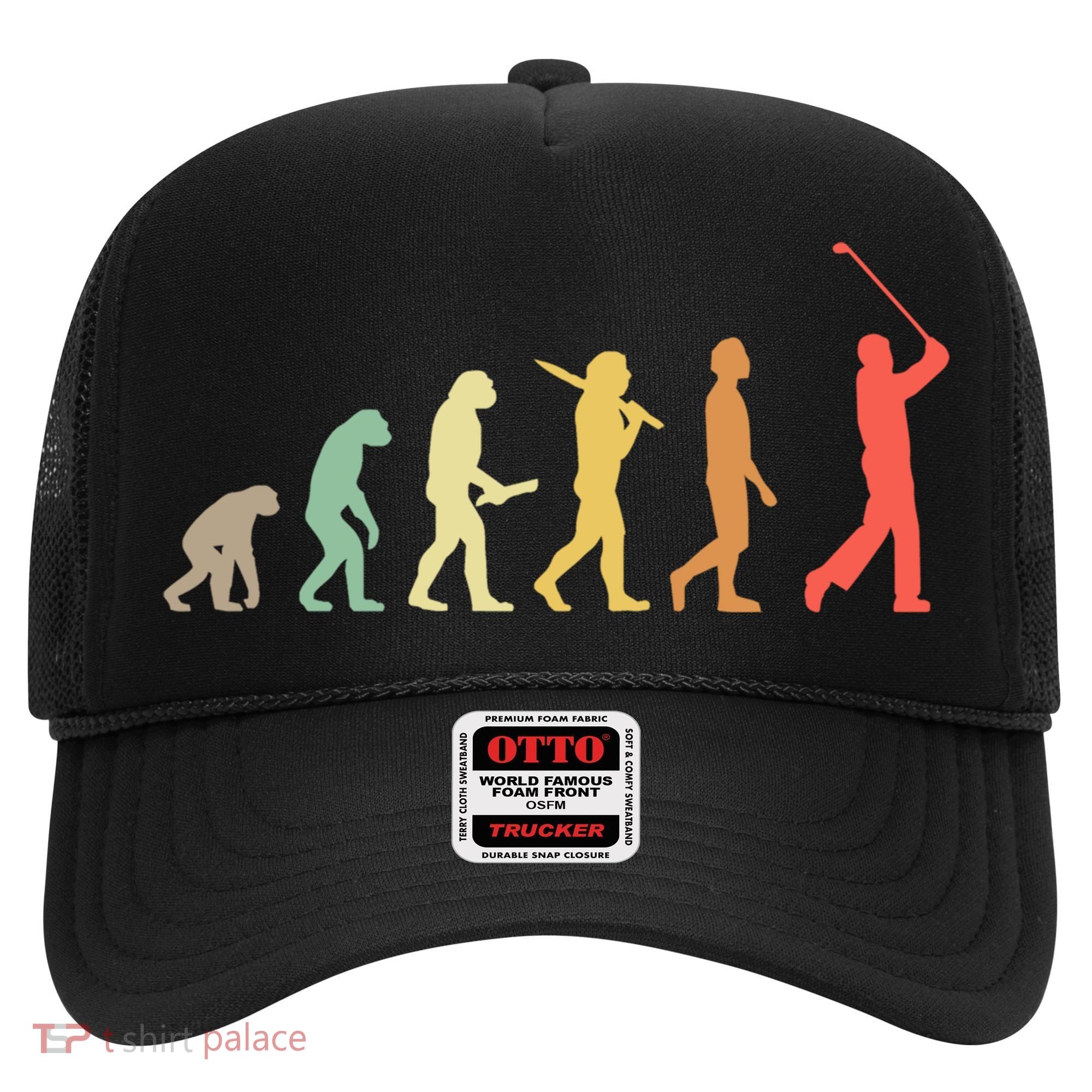Retro Golf Evolution Gift For Golfers And Golf Players Gift Hat