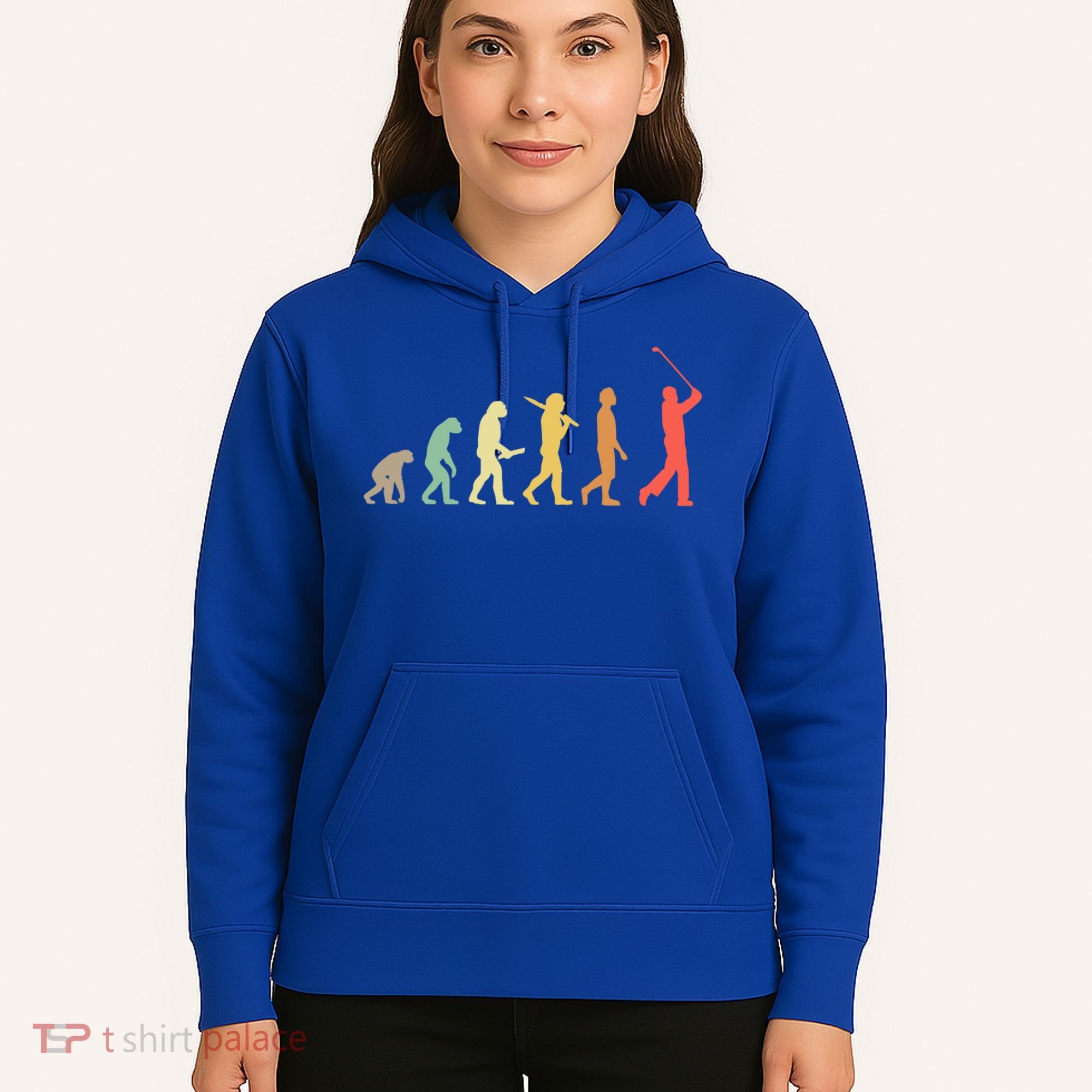 Retro Golf Evolution Gift For Golfers And Golf Players Gift Hoodie