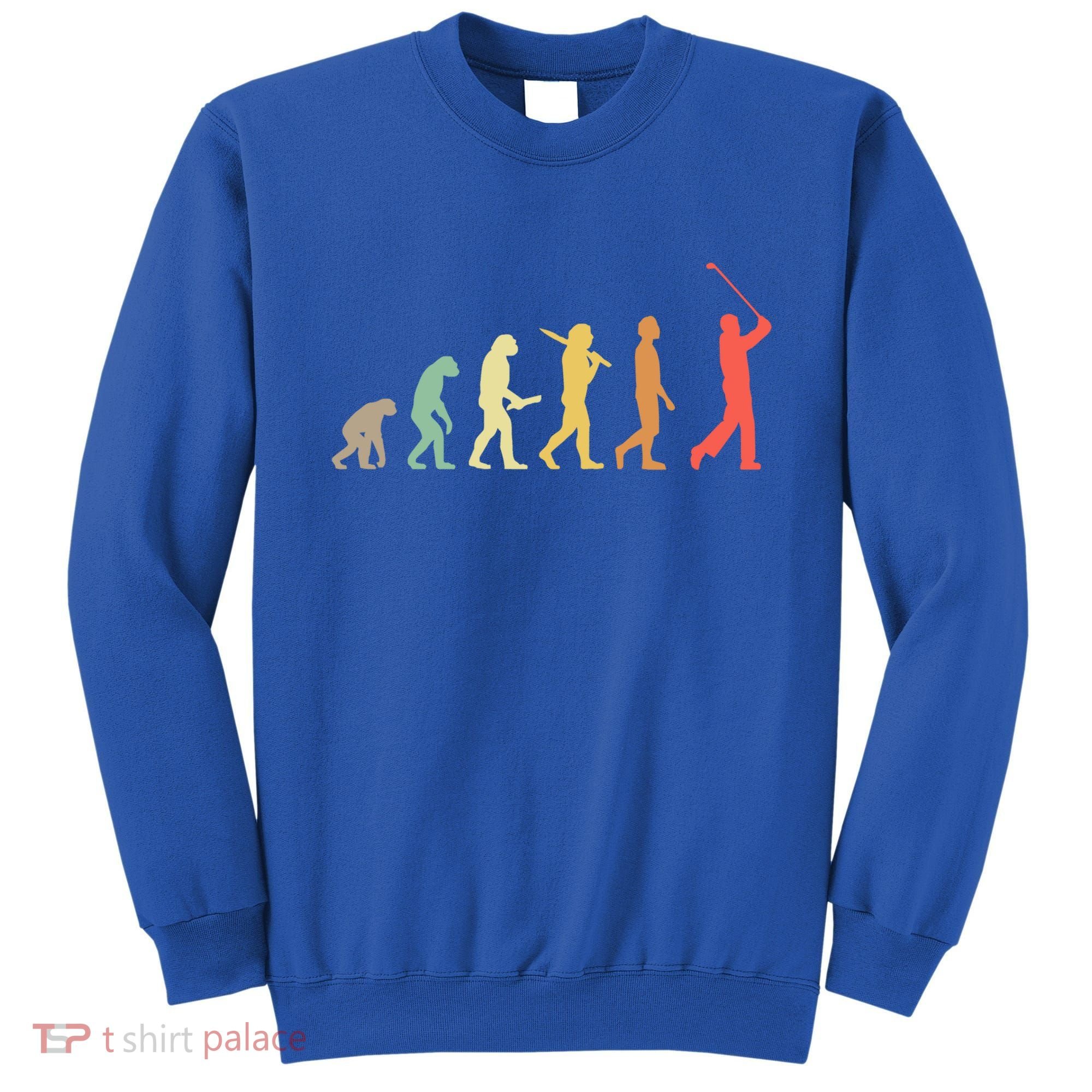 Retro Golf Evolution Gift For Golfers And Golf Players Gift Sweatshirt