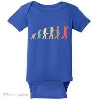 Retro Golf Evolution Gift For Golfers And Golf Players Gift Baby Bodysuit thumb 0