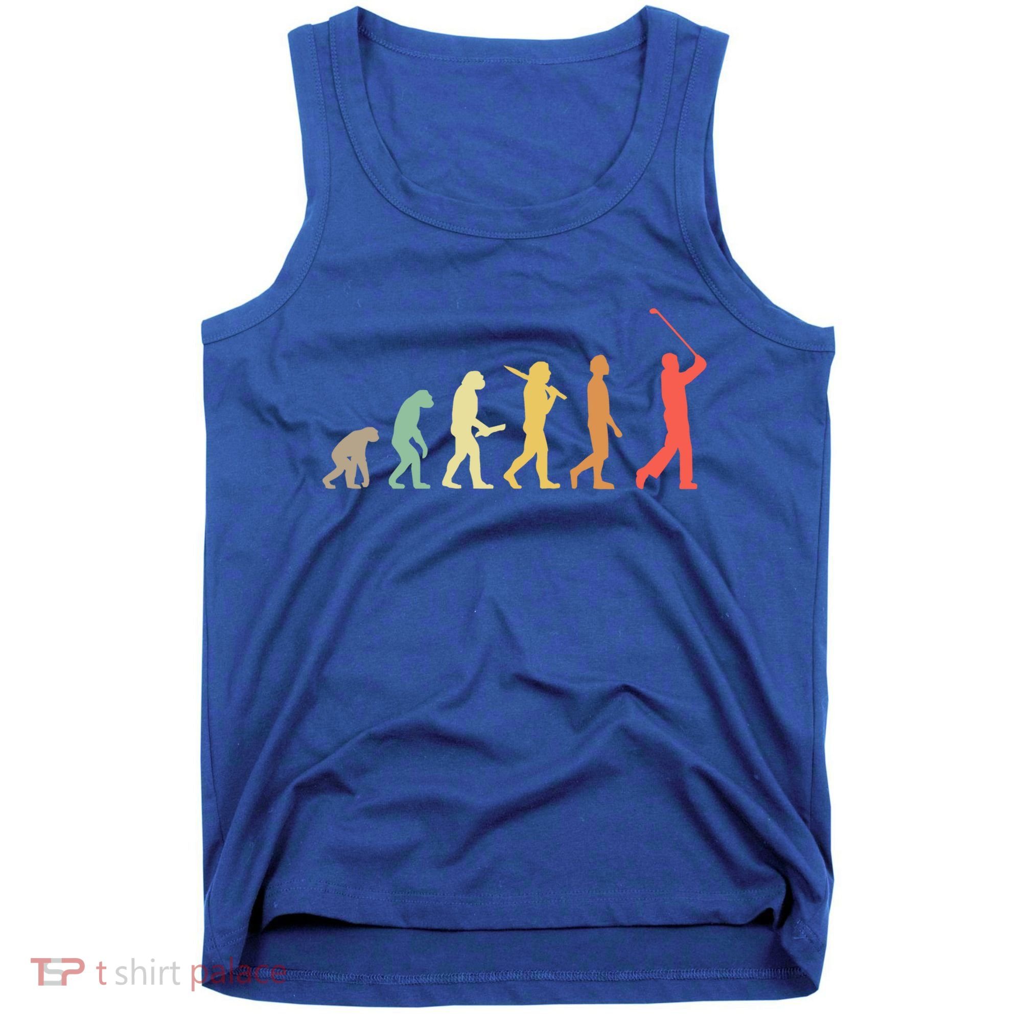 Retro Golf Evolution Gift For Golfers And Golf Players Gift Tank Top