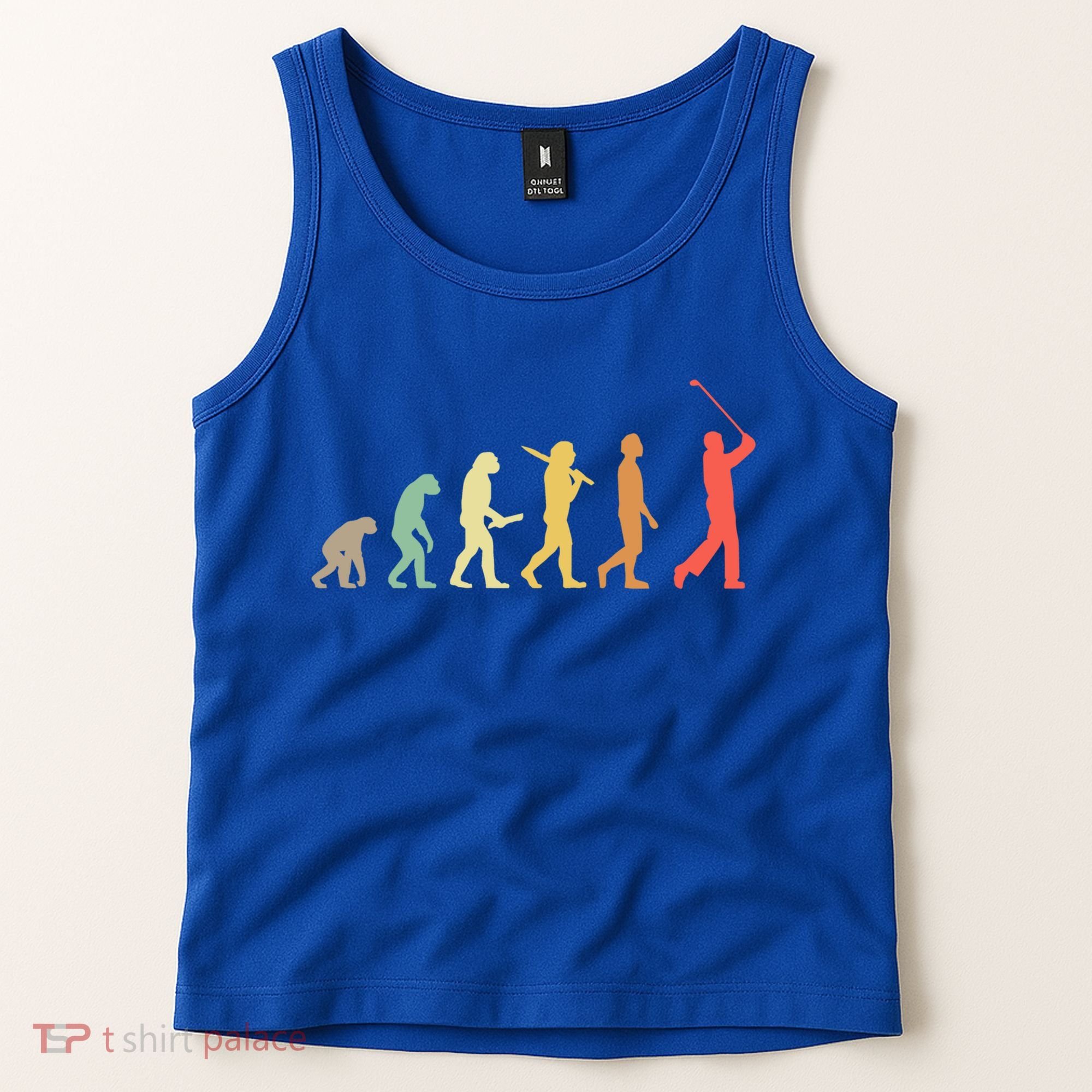 Retro Golf Evolution Gift For Golfers And Golf Players Gift Tank Top
