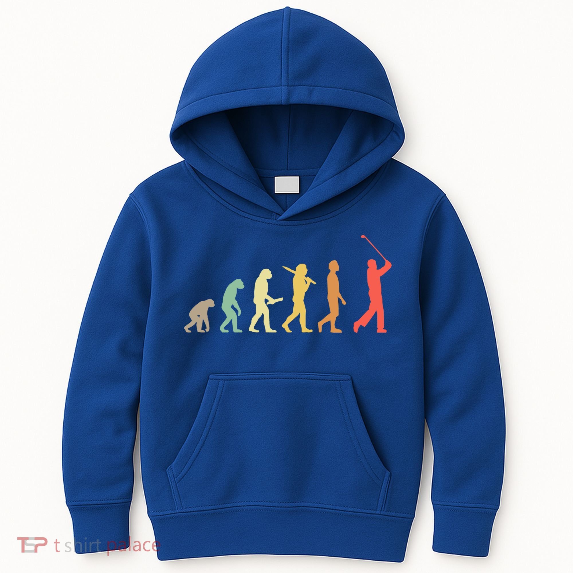 Retro Golf Evolution Gift For Golfers And Golf Players Gift Kids Hoodie