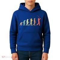 Retro Golf Evolution Gift For Golfers And Golf Players Gift Kids Hoodie thumb 4