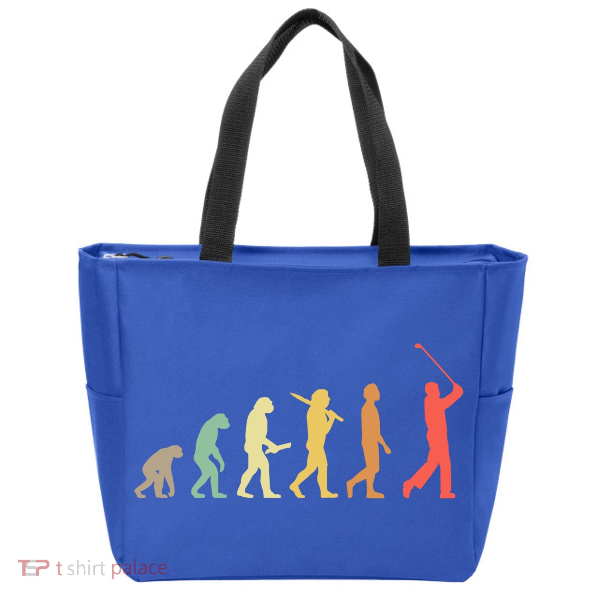 Retro Golf Evolution Gift For Golfers And Golf Players Gift Tote Bag