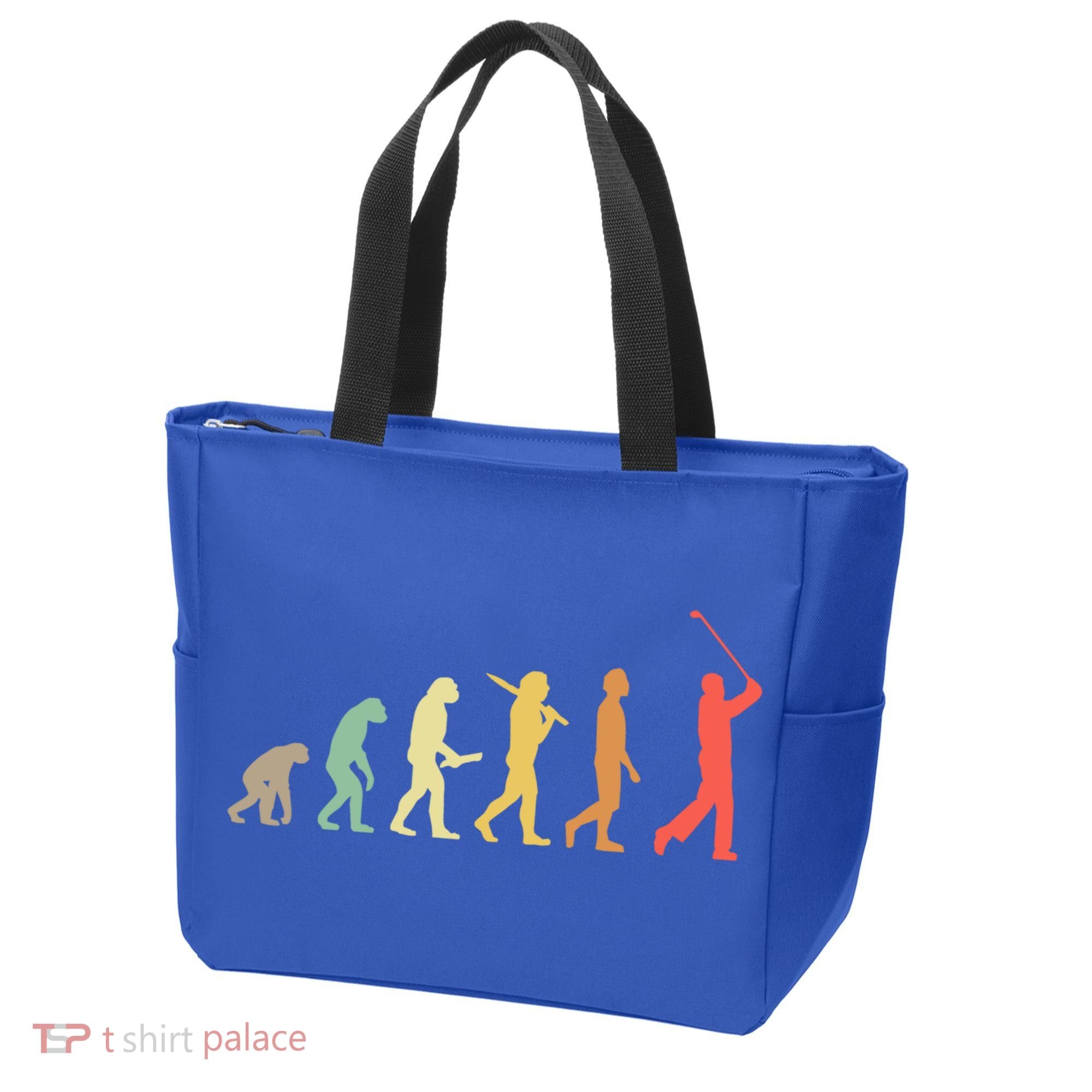 Retro Golf Evolution Gift For Golfers And Golf Players Gift Tote Bag