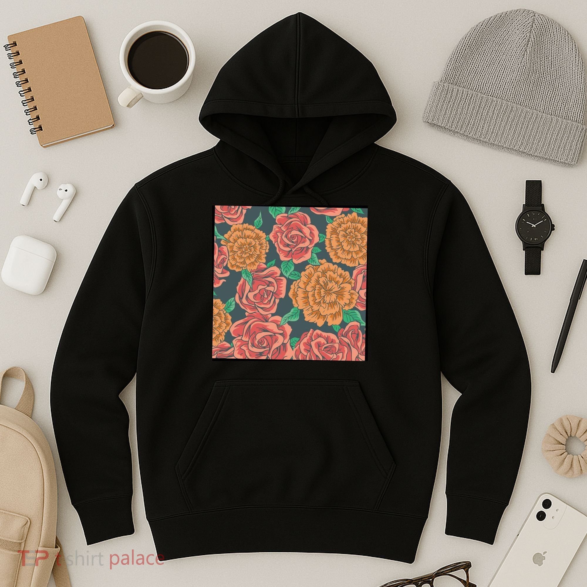 Rose Garden Flower Nature Hoodie