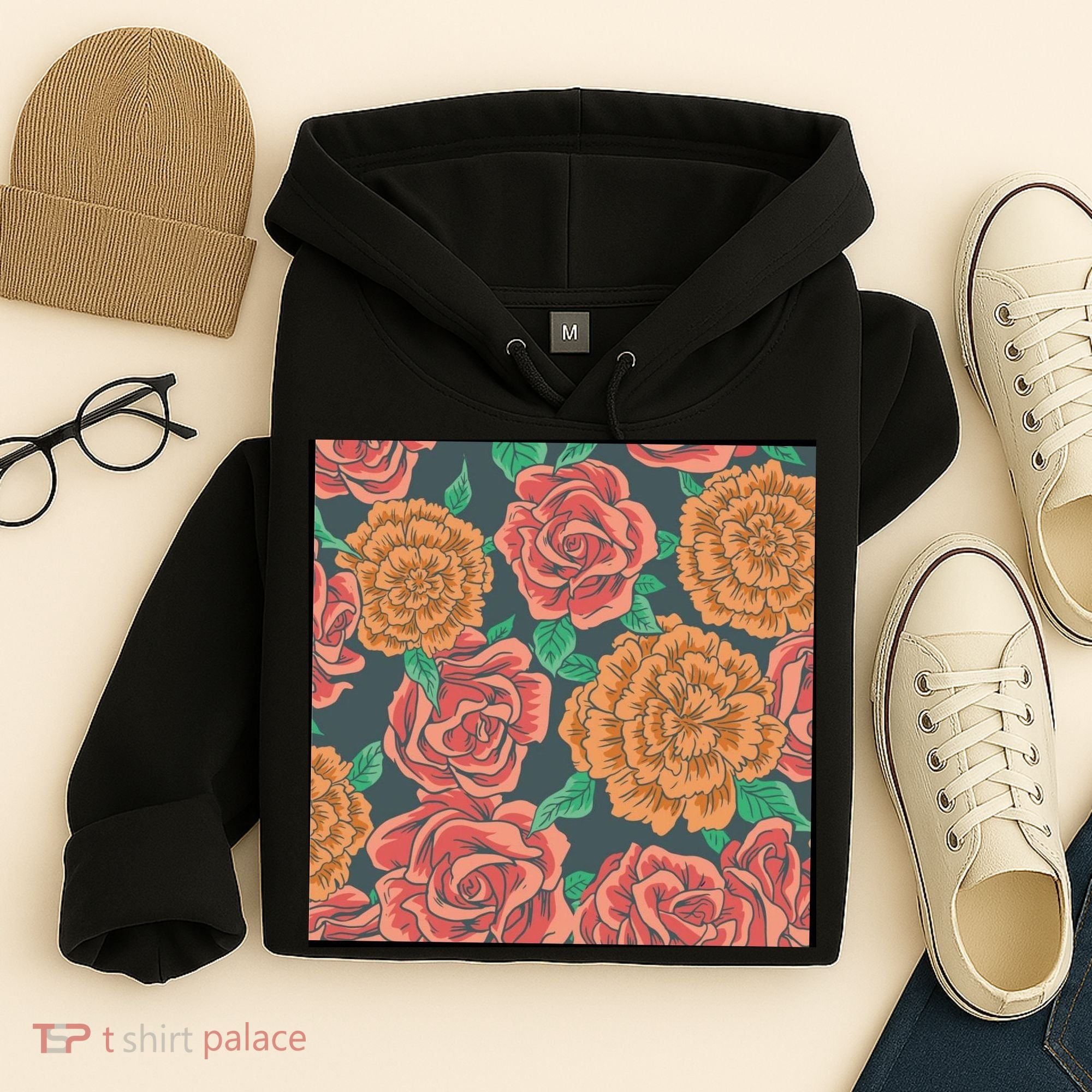 Rose Garden Flower Nature Hoodie