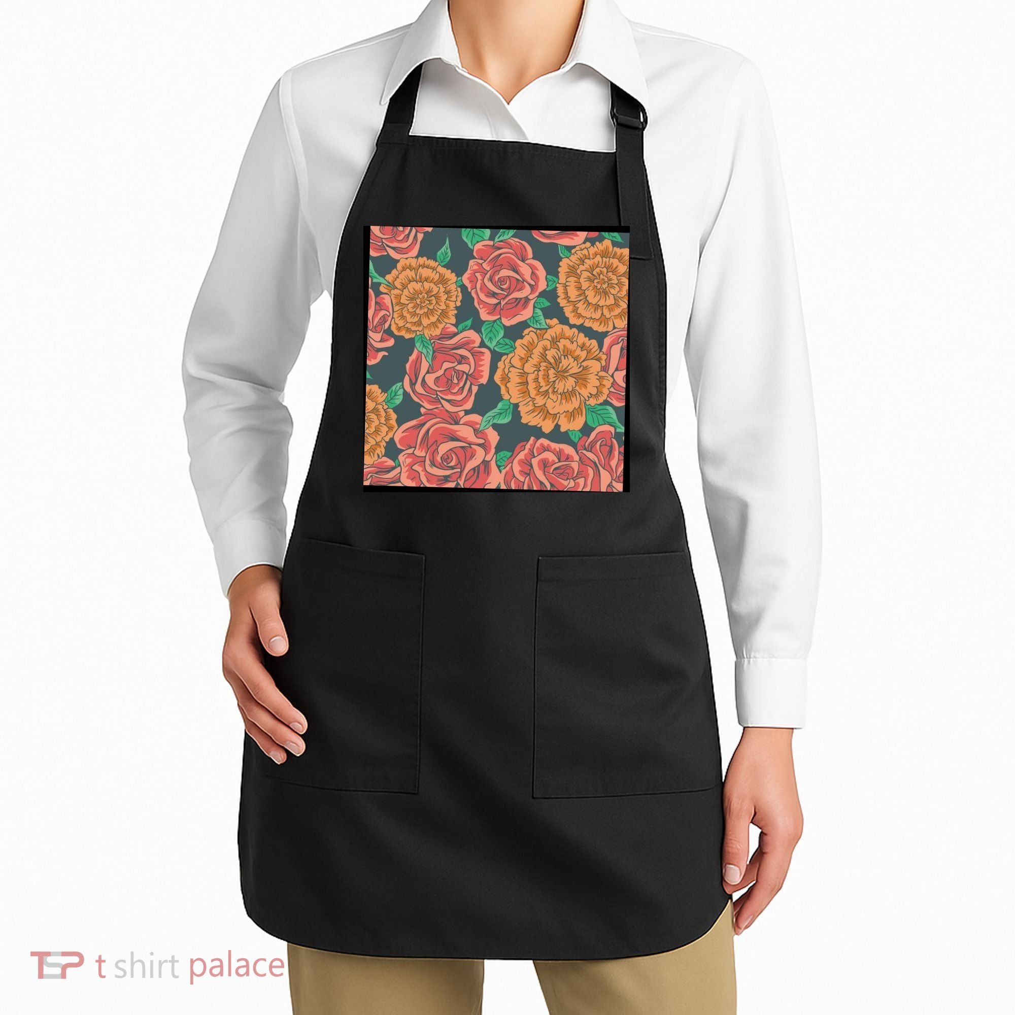 Rose Garden Flower Nature Apron