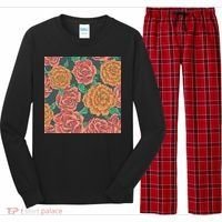 Rose Garden Flower Nature Long Sleeve Pajama Set thumb 0