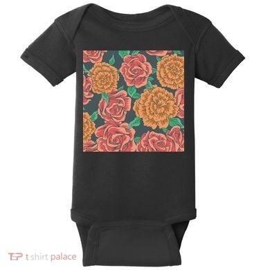 Rose Garden Flower Nature Baby Bodysuit