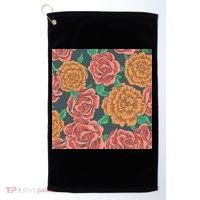Rose Garden Flower Nature Golf Towel thumb 0