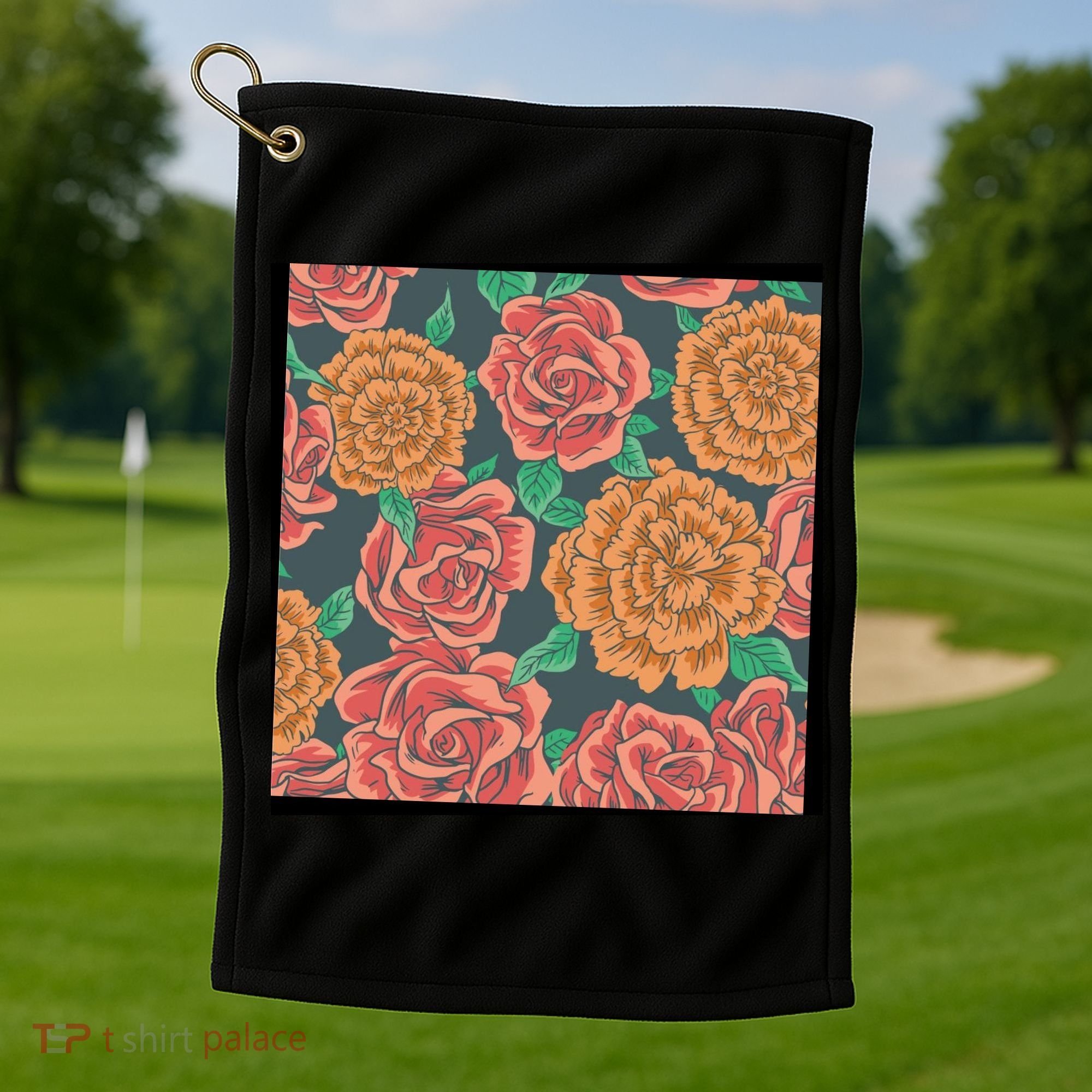 Rose Garden Flower Nature Golf Towel