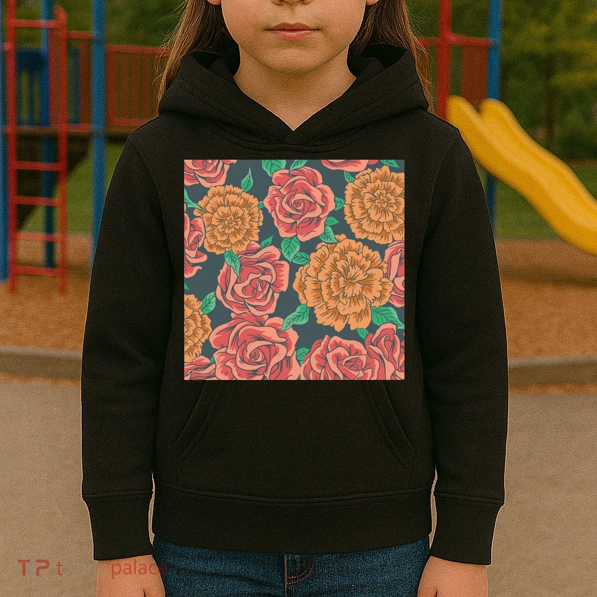 Rose Garden Flower Nature Kids Hoodie