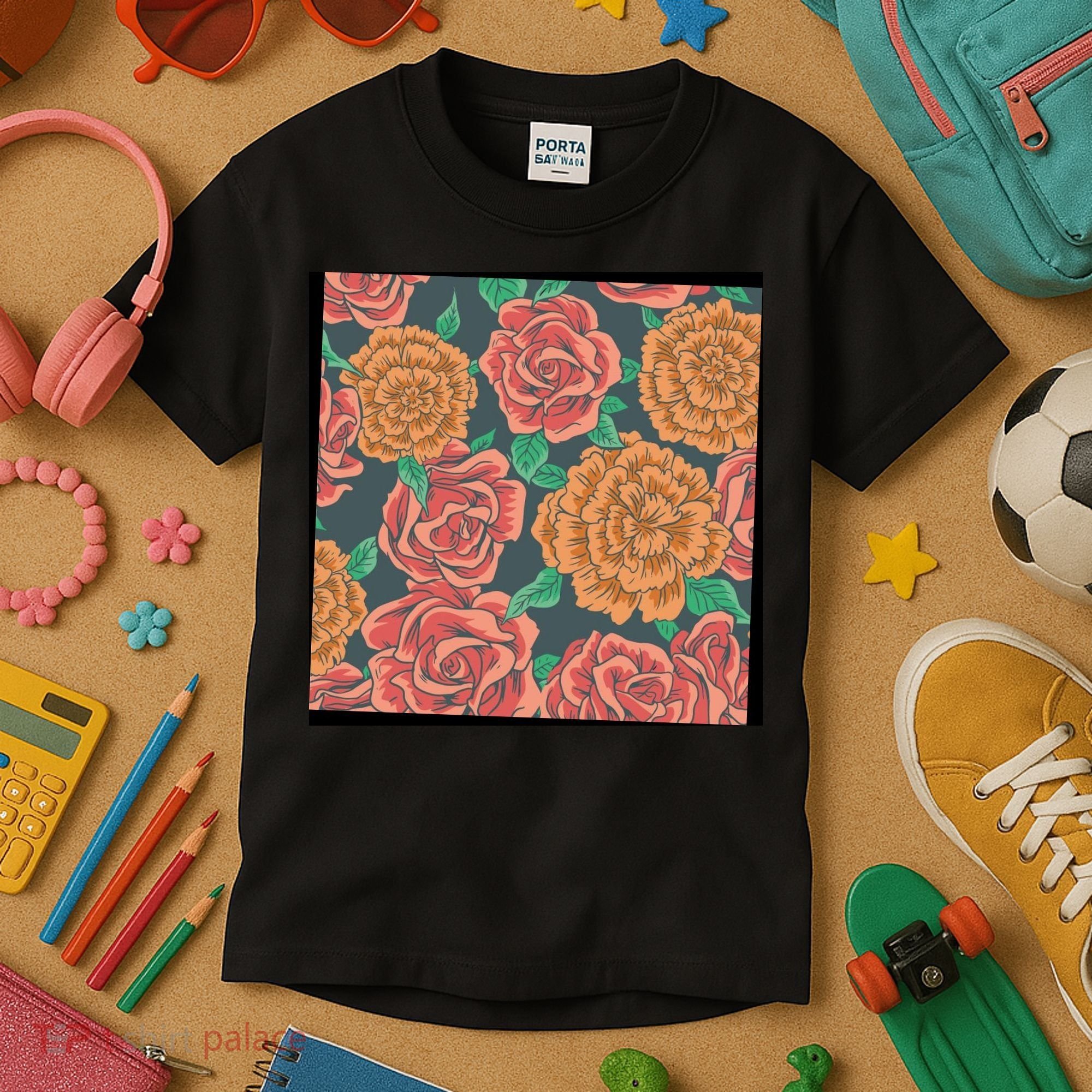 Rose Garden Flower Nature Kids T-Shirt