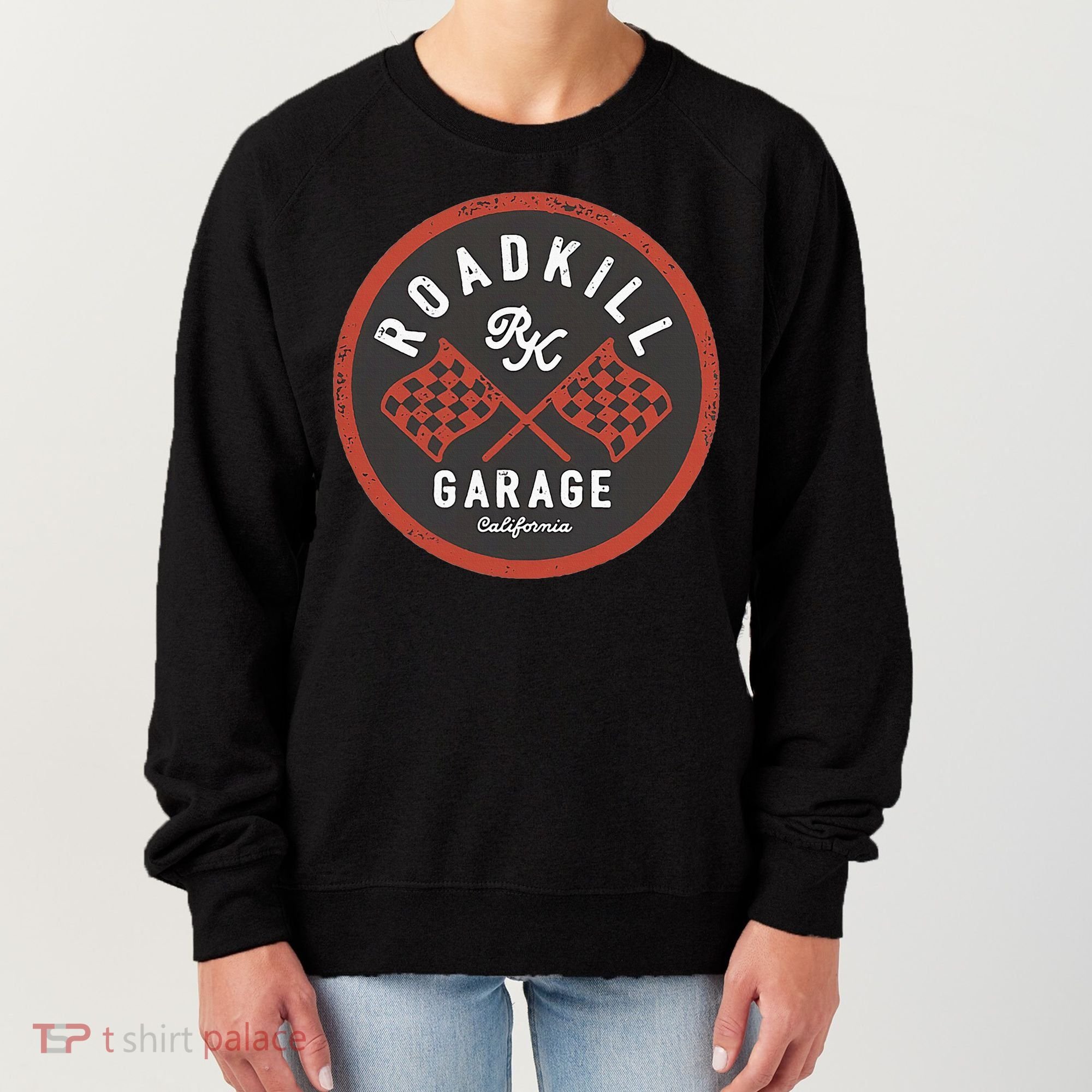 Roadkill Garage Flags Women's Sweatshirt
