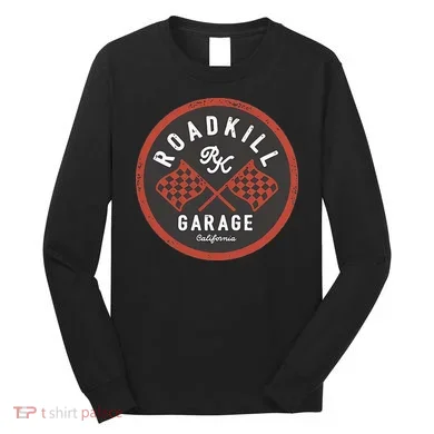 Roadkill Garage Flags Long Sleeve Shirt