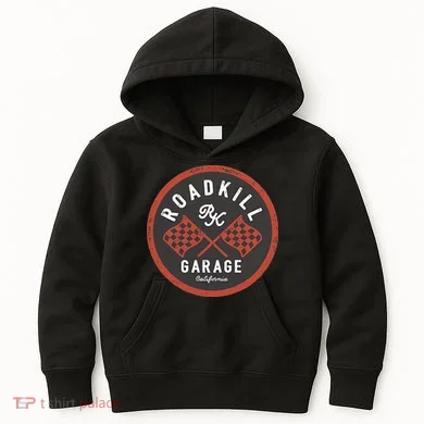 Roadkill Garage Flags Kids Hoodie