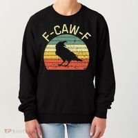 Retro Grunge F-Caw-F Black Crow Black Bird Cawing  Women's Sweatshirt thumb 0