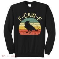 Retro Grunge F-Caw-F Black Crow Black Bird Cawing  Sweatshirt thumb 0