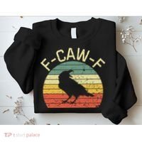 Retro Grunge F-Caw-F Black Crow Black Bird Cawing  Sweatshirt thumb 2