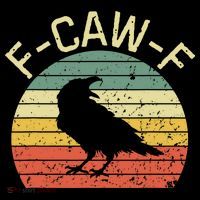 Retro Grunge F-Caw-F Black Crow Black Bird Cawing  Coffee Mug thumb 5