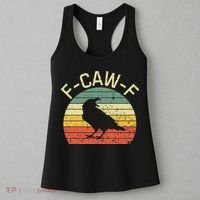 Retro Grunge F-Caw-F Black Crow Black Bird Cawing  Women's Tank Top thumb 3