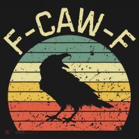 Retro Grunge F-Caw-F Black Crow Black Bird Cawing  Women's Tank Top thumb 5