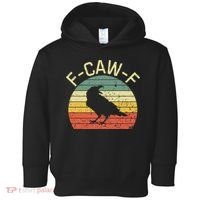 Retro Grunge F-Caw-F Black Crow Black Bird Cawing  Toddler Hoodie thumb 0