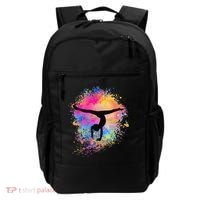 Rainbow Gymnastics Female Gymnast Silhouette HandStand Backpack thumb 0